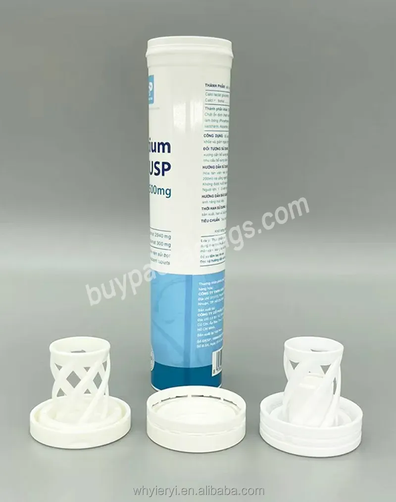 120ml Plastic Effervescent Tablet Tubes With Spring Cap Large Size Effervescent Tablets Bottles