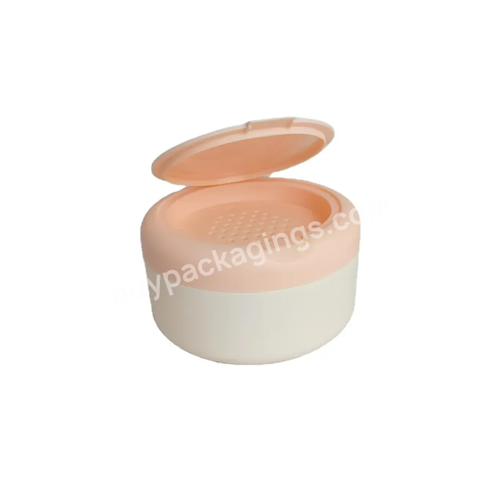 120ml Pp Can Toothpaste Powder Flip Cap Jar For Skincare Hand Cream White Lip Scrub Cosmetic Plastic Container With Spoon