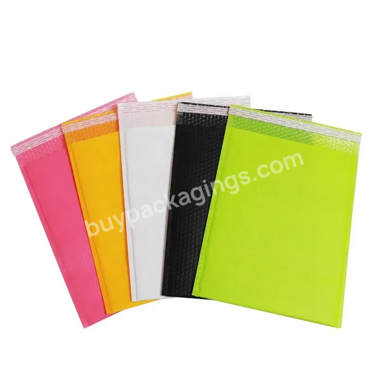 12.5 *18 Inch Matte Bubble Packaging Envelope Padded Mailers Bubble Envelope Polymailer