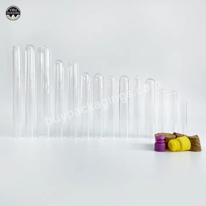 12*60mm 12*75mm 15*100mm 16*100mm 13*78mm 13*100mm Clear Food Grade Ps Test Tube With Lids