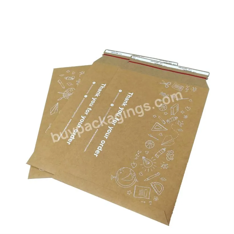 12.75 x 9\ Rigid Paperboard Mailers Stay Flat Photo Document Rigid Mailers Self-Seal Cardboard Envelopes Chipboard Mailers