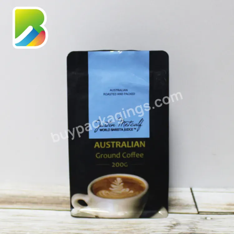 12oz Eco Friendly 16oz Matte White Valve Airtight Packaging Blank Bean Bags Pack And Zip Logo Package 500g Packing Coffee Bag