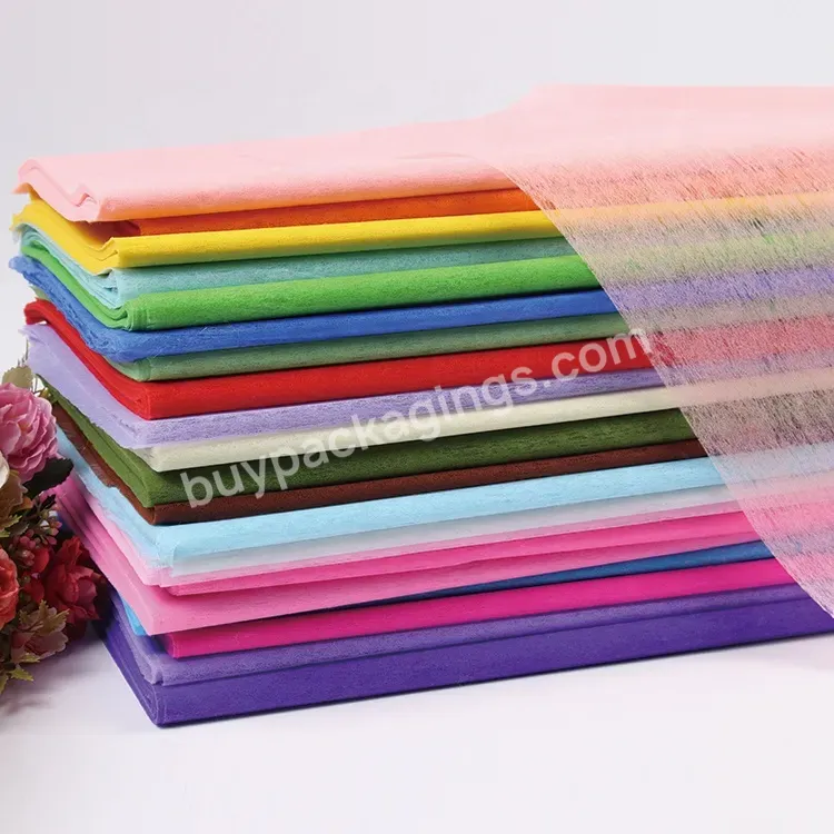 13 Colors Multipurpose Diy Handmade Craft Wrap Paper Gift Bouquet Cotton Tissue Wrapping Corrugated Paper For Flowers