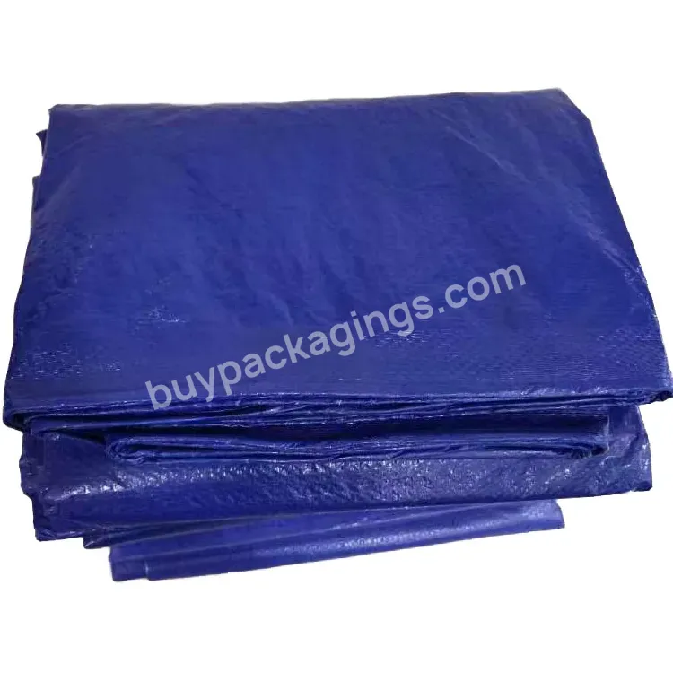 130gsm High Quality Hdpe Coated Blue White Color Plastic Fabric Sheets 100% Waterproof Truck Cover Poly Tarp Pe Tarpaulins
