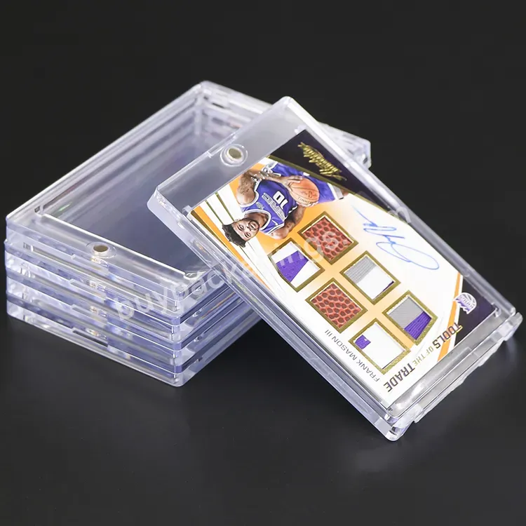 130pt Wholesale Acrylic Card Case Graded Trading Card Holder For Pokemon Yu-gi-oh Mtg Singles Football Rookie Sports Card Stand