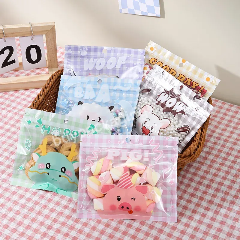 13*15 Cm 5*6 Inch Bags,Unique Packaging Zip Lock Bag,Cute Animal Packaging Bag For Small Business