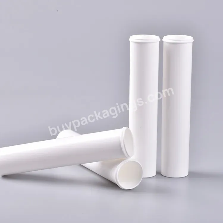 133mm White Pp Packaging Food Grade Candy&effervescent Plastic Tube Effervescent Plastic Bottle