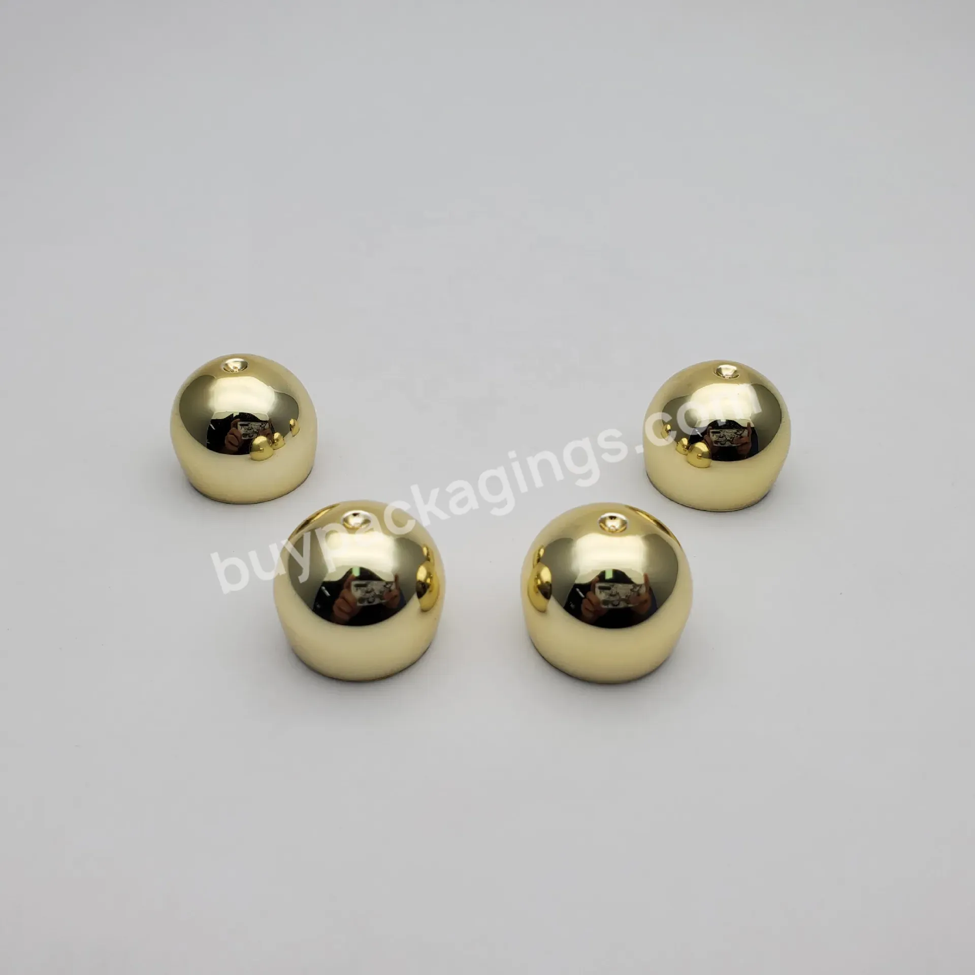 13mm 13/410 Shiny Glossy Gold Round Ball Shape Screw Cap