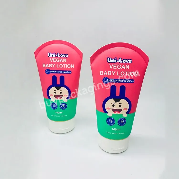 140ml Oval Shape Tail Squeeze Tubes Skincare & Cosmetics Makeup Pack Tube Per Custom Made