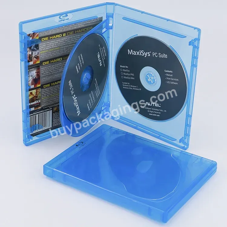 14mm Blank Disk 100gb Bluray Blu-ray Cd Case 4 Discs Dvd 4k Bluray Storage Case With 1 Tray