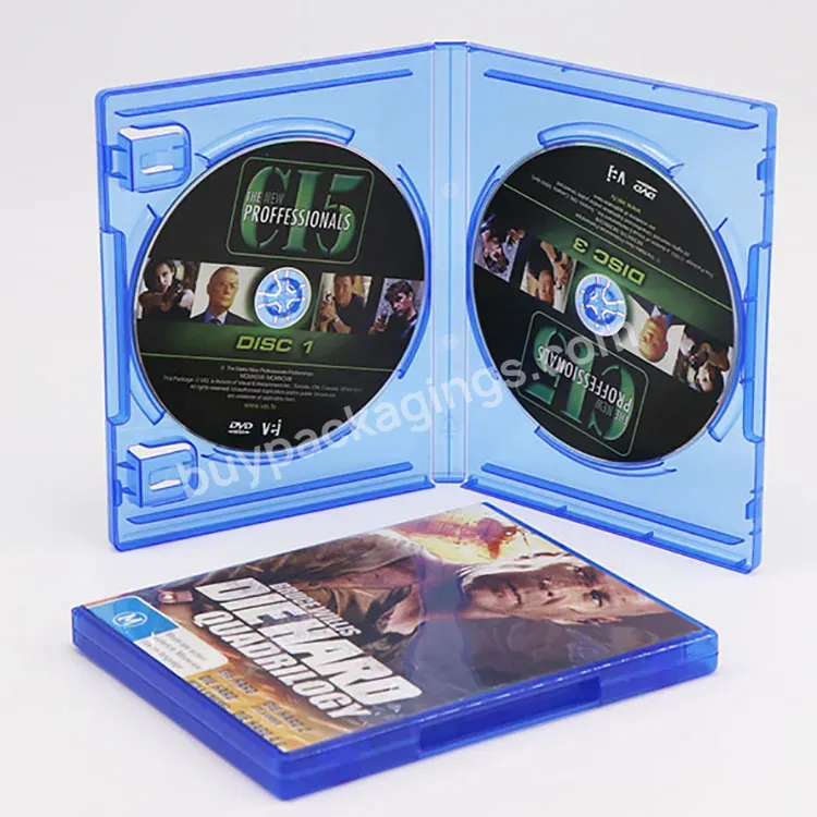 14mm Clear Cd Dvd Double Disc Game Packaging Gta5 Game Storage Box Cd For Ps4 Ps5 Game Case Playstation 4 5 Vita Xbox One