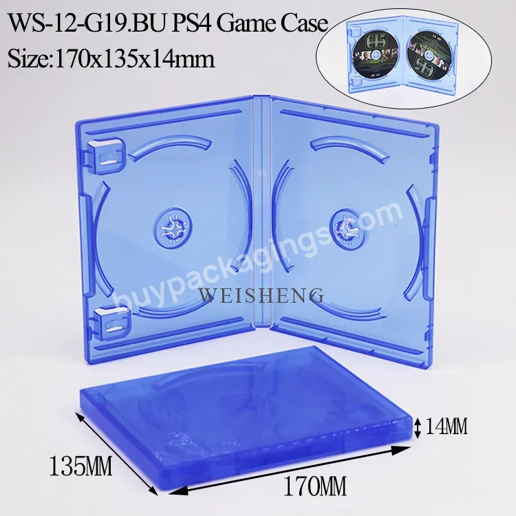 14mm Clear Cd Dvd Double Disc Game Packaging Gta5 Game Storage Box Cd For Ps4 Ps5 Game Case Playstation 4 5 Vita Xbox One