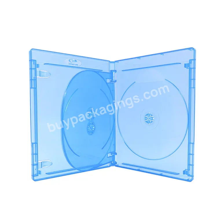 14mm Weisheng Factory Price Triple 3 Disc Plastic Bluray Replacement Case With Logo