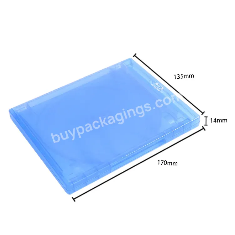 14mm Weisheng Factory Price Triple 3 Disc Plastic Bluray Replacement Case With Logo