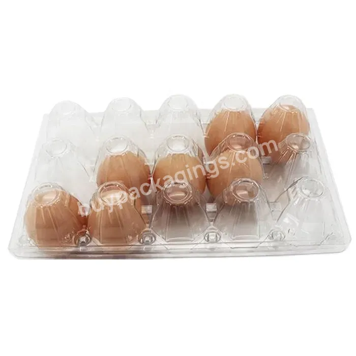 15 Cells Chicken Egg Tray For Blister Tray Pet Pvc Clear Plastic Blister Plastic Type Egg Tray