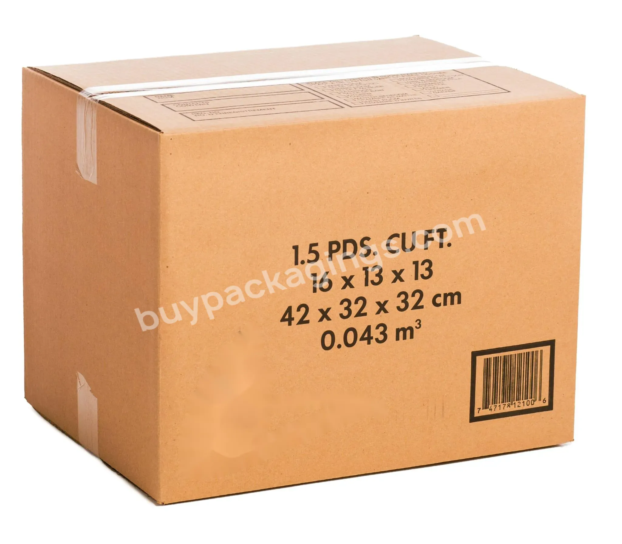 1.5 Cube Small High Quality Recycled Moving Boxes Cardboard Packaging Large Moving Cardboard Storage Box