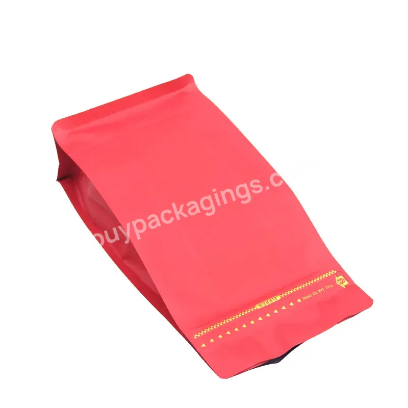 150g 250g High Quality Flat Bottom Waterproof Laminated Ziplock Custom Logo Black Tea Packaging Bag