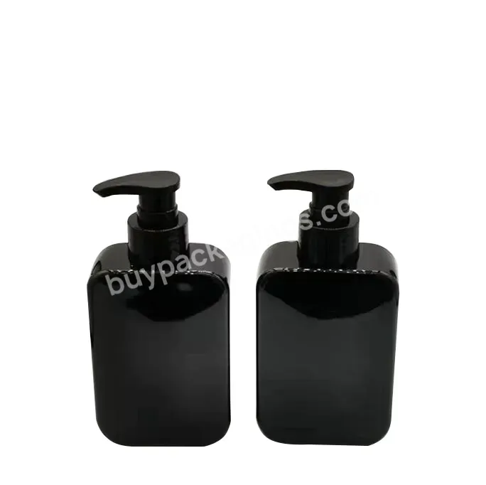 150ml 200ml 250ml Flat And Square Shape Empty Pet Shampoo Lotion Bottle With Black Lotion Pump - Buy 150ml Pet Lotion Bottle With Pump,Flat And Square Shape Pet Shampoo Bottle,Square Plastic Shampoo Bottle.