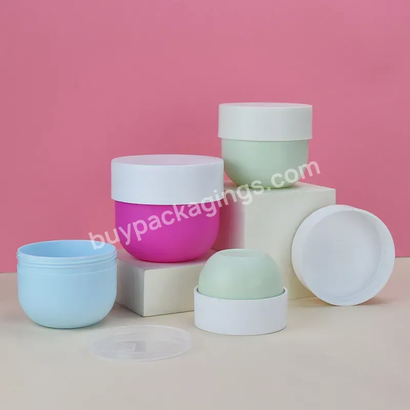 150ml 200ml 300ml 500ml Portable Pp Round Cream Jar Eye Mask Jar Hair Wax Balm Classic Container Cream Jar