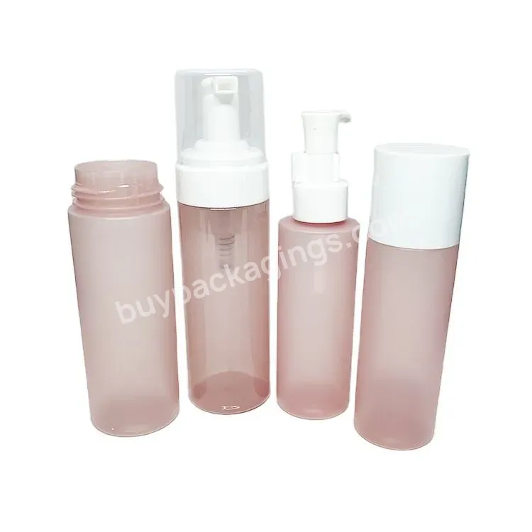 150ml Cosmetic Facial Lash Cleanser Wash Cream Plastic Liquid Soap Foam Bottle /pet Pink Foam Lotion Manufacturer/wholesale