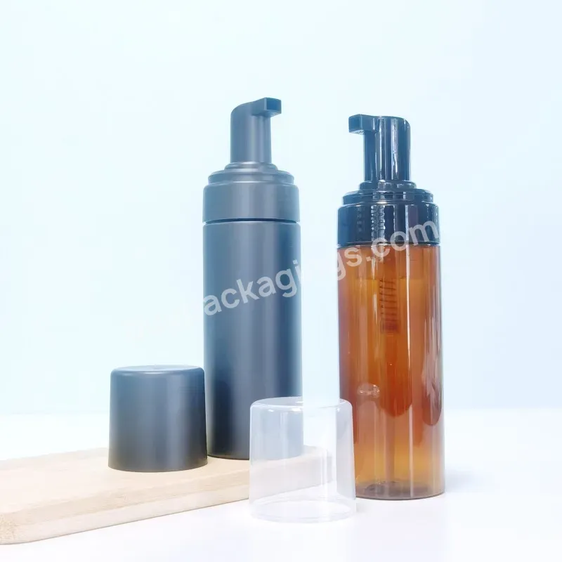 150ml Face Wash Lash Foaming Black Frosted Pink Amber Custom Soap Dispenser Foam Pump Bottle