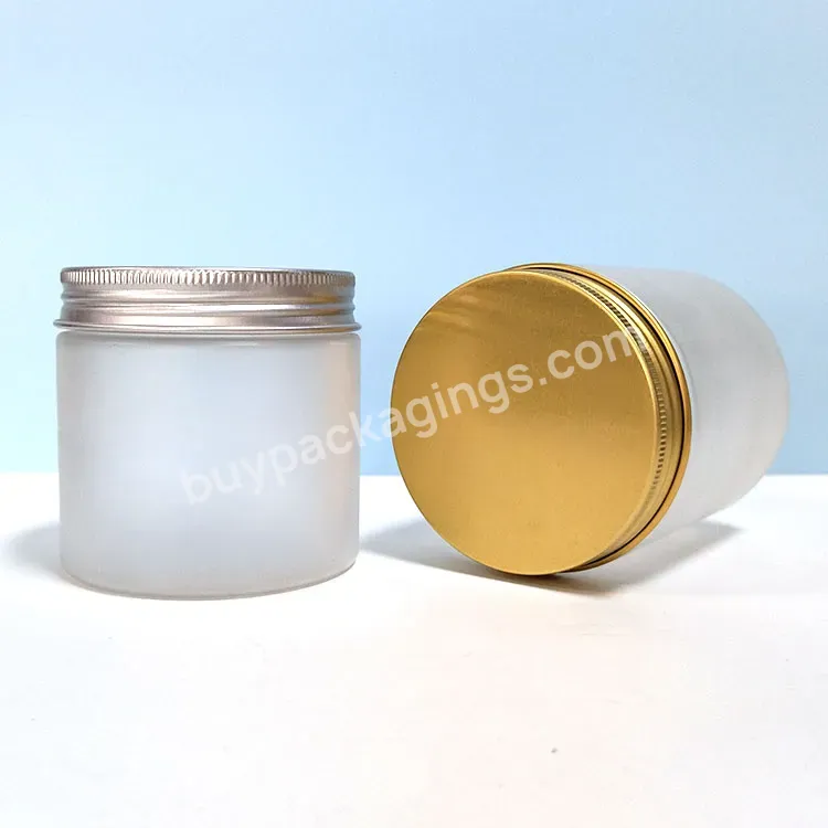 150ml Matte Wide Mouth Pet Cosmetic Jar 100ml 120ml Face Clay Jars 200ml 250ml Hair Wax Body Scrub Frosted Jar With Printing