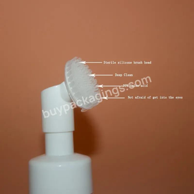 150ml Plastic Foam Bottle With Silicone Brush For Personal Face Washing