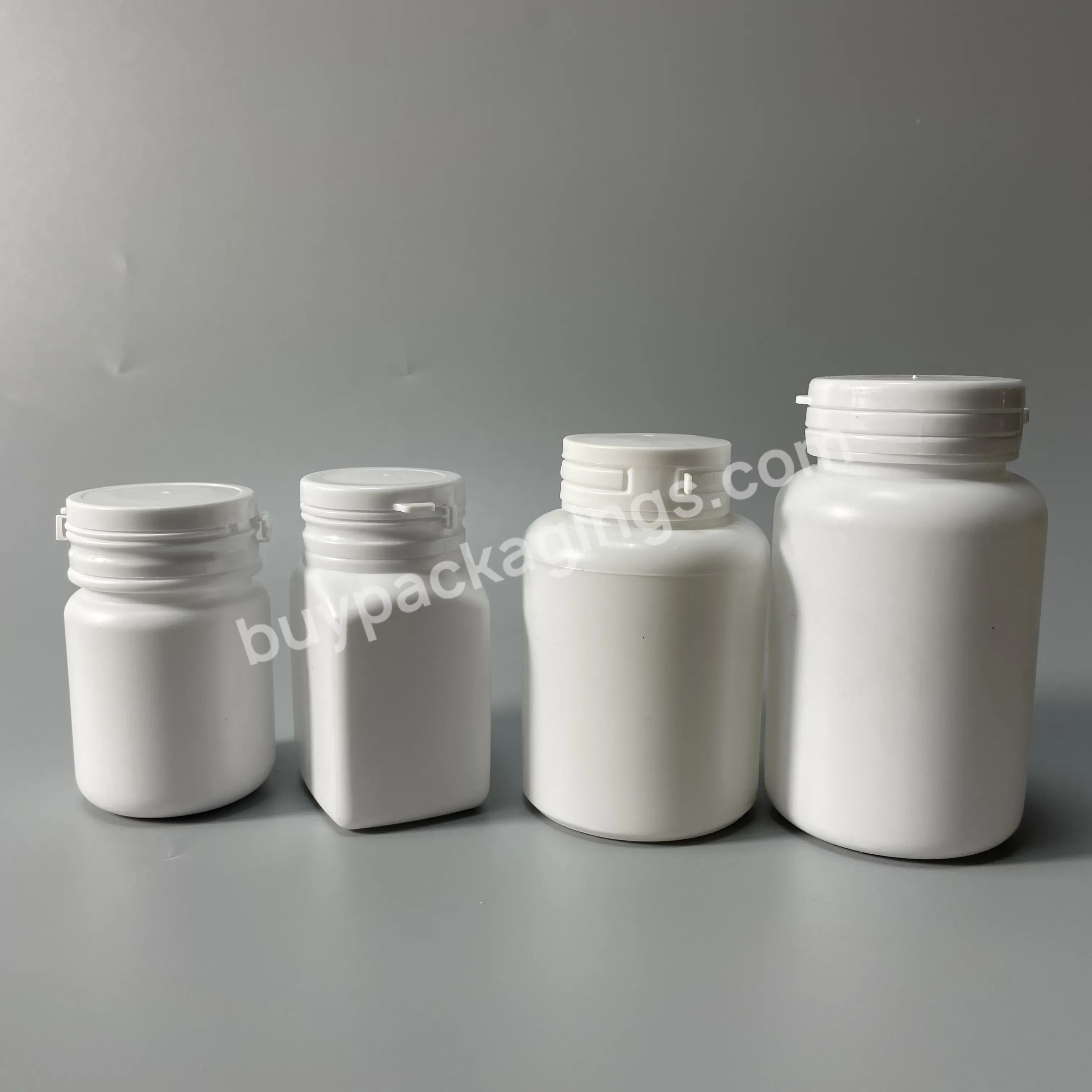 150ml Plastic Hdpe Medical Tablet Bottle With Easy Pulling- Ring Lid