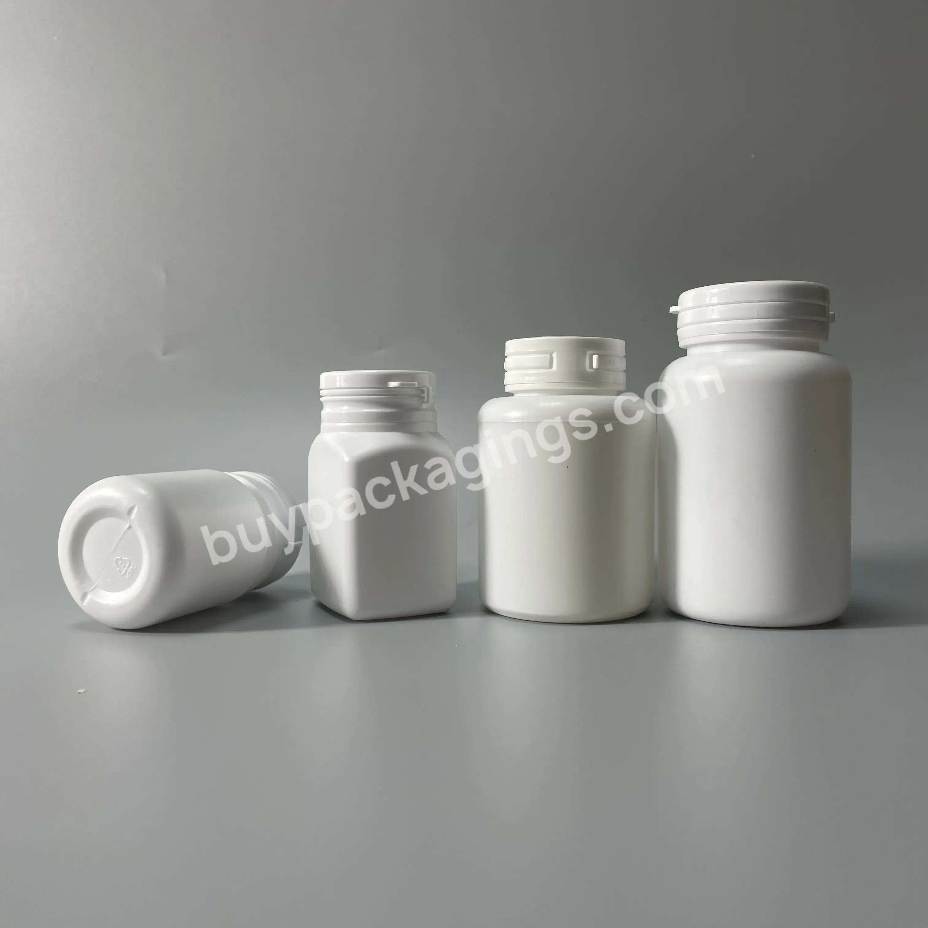 150ml Plastic Hdpe Medical Tablet Bottle With Easy Pulling- Ring Lid