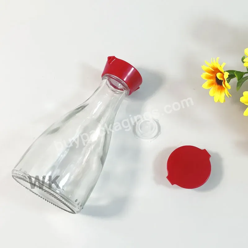 150ml Soy Sauce Glass Bottle With Plastic Lids,Soy Oil Glass Bottle With Two Hole Lid