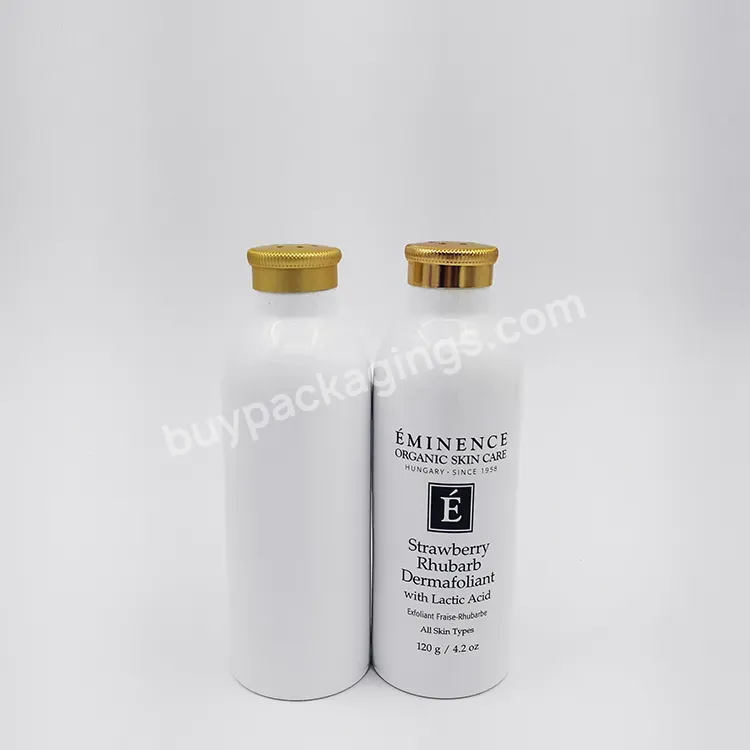 150ml White Coating Aluminum Powder Shaker Bottle With Sifter Cap