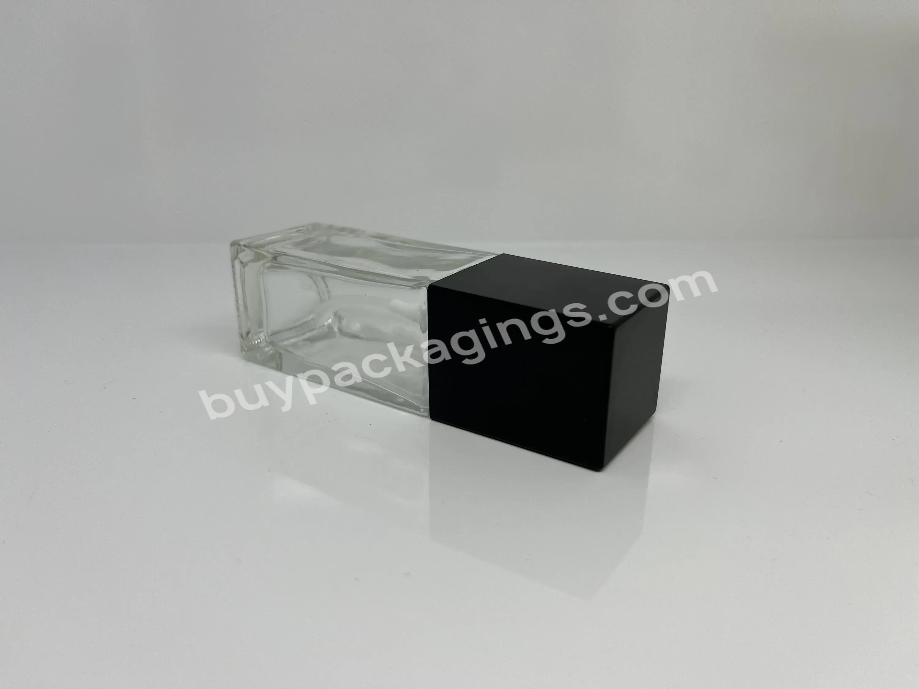 15/20/30/40ml Hot Sale Liquid Foundation Bottle Lotion Essence Bottle Muscle Base Liquid Square Glass Bottle