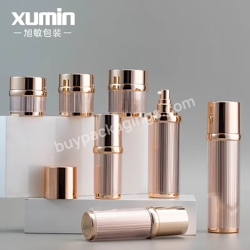 15g 30g 50g Acrylic Jars And 30ml 50ml 100ml 120ml Rose Gold Acrylic Bottles For Cosmetics Skin Care Packaging Acrylic Bottle