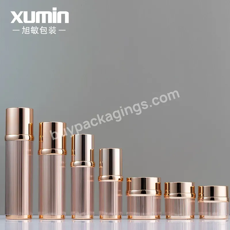 15g 30g 50g Acrylic Jars And 30ml 50ml 100ml 120ml Rose Gold Acrylic Bottles For Cosmetics Skin Care Packaging Acrylic Bottle