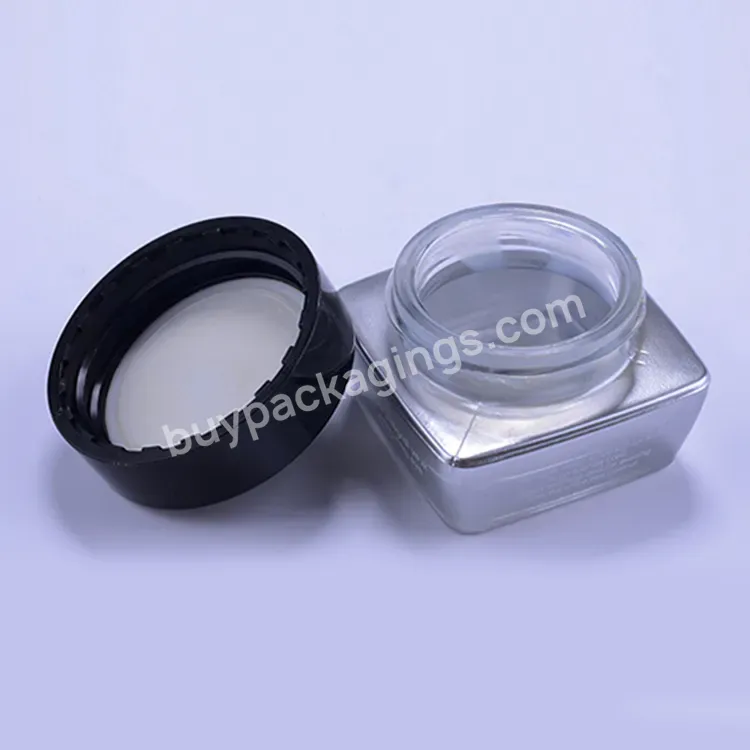 15g 30g 50g Cosmetic Glass Cream Jar With Screw Cap Luxury Eye Cream Containers