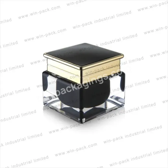 15g 30g 50g Luxury Empty Black Face Cream Jar Containers Packaging