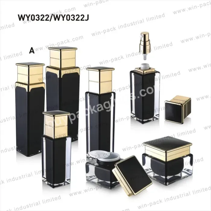 15g 30g 50g Luxury Empty Black Face Cream Jar Containers Packaging