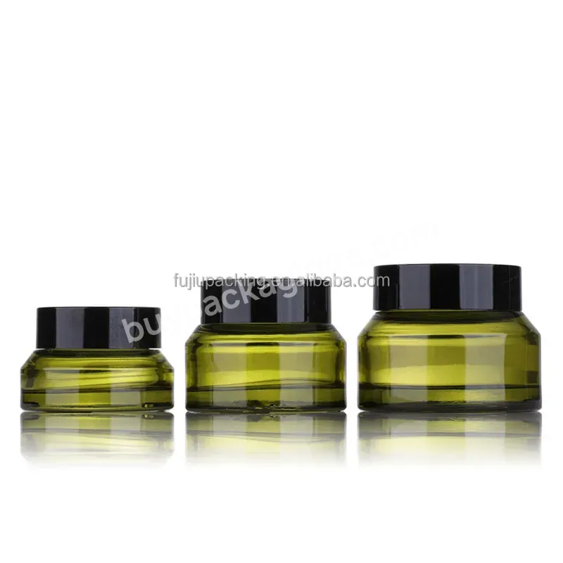 15g 30g 50g Small Green Face Eye Cream Glass Cosmetic Jar With Lid Wholesale - Buy High-quality 15g 30g 50g Glass Small Cream Jar,Face Eye Cream Glass Cosmetic Jar With Lid Wholesale,Frosted Green Face Eye Cream Glass Cosmetic Jar.