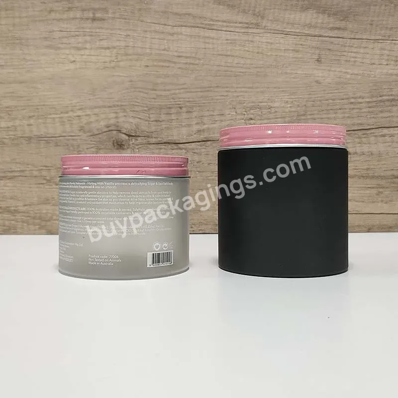 15ml 1oz 2oz 4oz 16oz Luxury Empty Oem Cosmetic Containers Biodegradable Cosmetic Packaging Plastic Cream Jar With Pink Lid