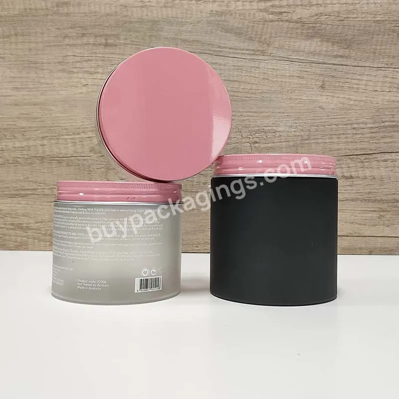 15ml 1oz 2oz 4oz 16oz Luxury Empty Oem Cosmetic Containers Biodegradable Cosmetic Packaging Plastic Cream Jar With Pink Lid