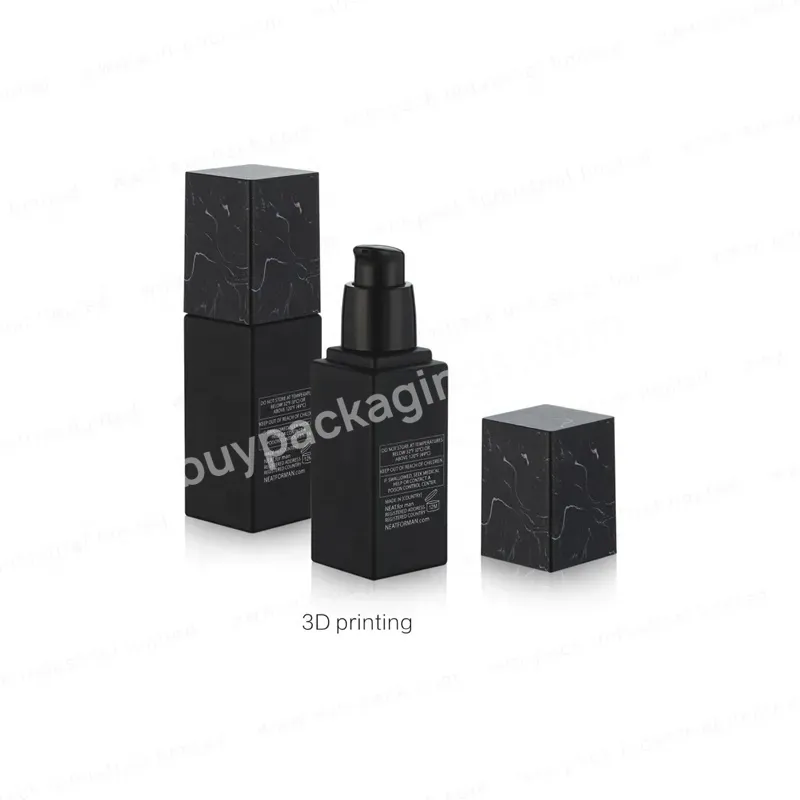 15ml 20ml 30ml 40ml Square Glass Skincare Bottles Containers For Cosmetics