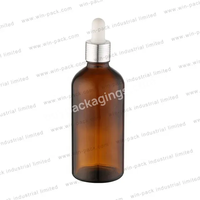 15ml 20ml 30ml Cosmetic Raw Material Amber Glass Dropper Bottle For Essential Oil Packaging