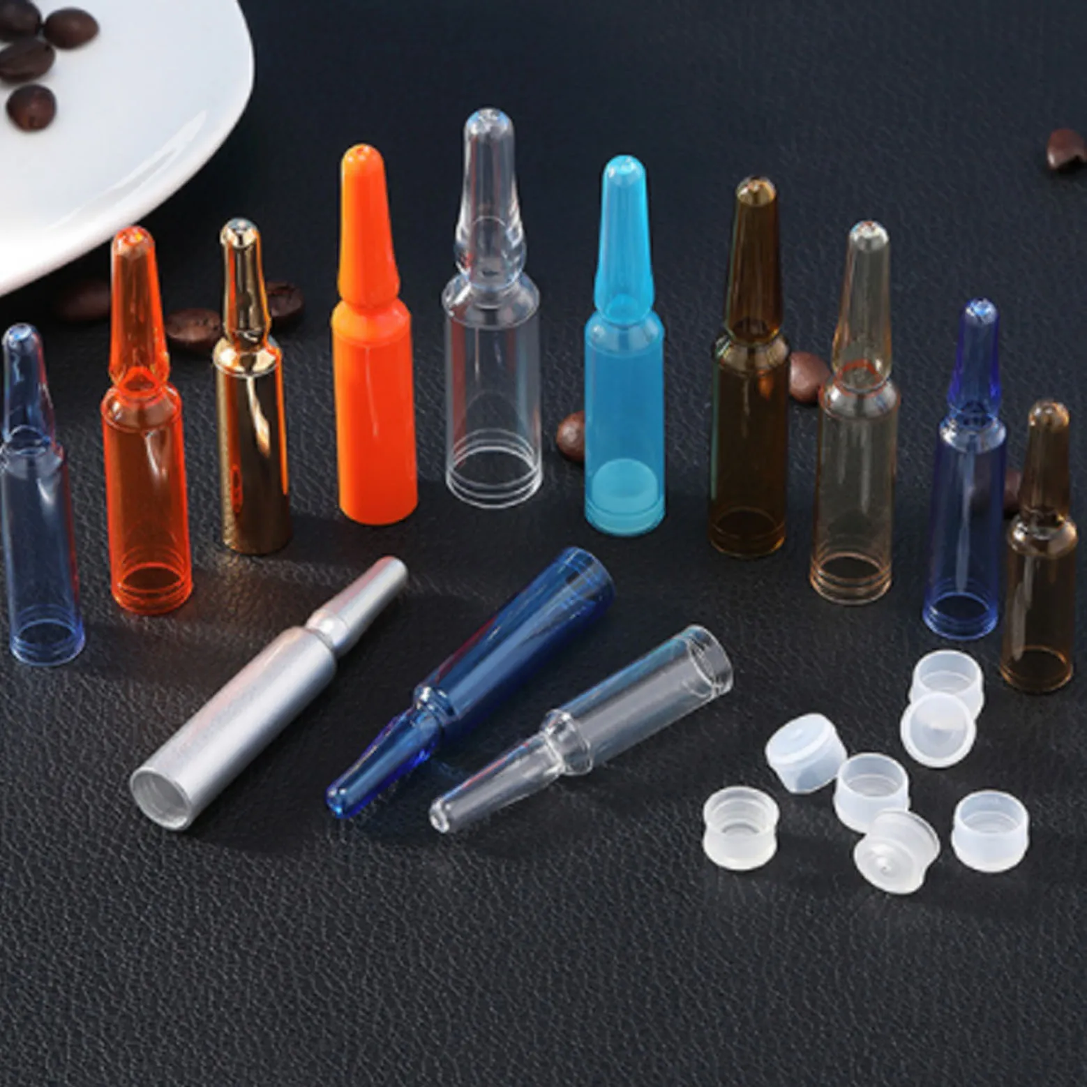 1.5ml 2ml PETG PP Plastic Mini Empty Essence Serum Ampoules Bottle For Cosmetic