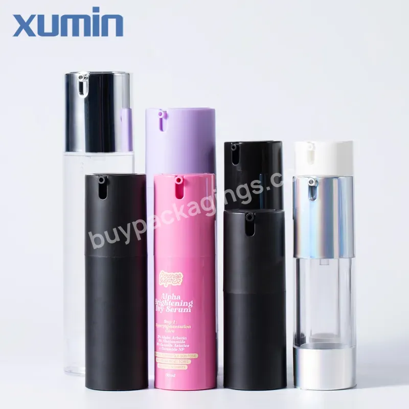 15ml 30ml 50ml 100ml 120ml Custom Luxury Empty Cream Clear White Black Frosted Cosmetic Plastic Spray Lotion Airless Pump Bottle