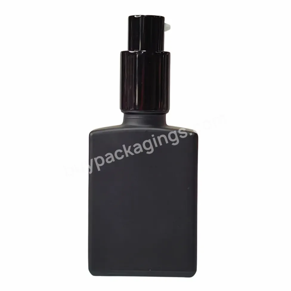 15ml 30ml 50ml 100ml Clear Paint Black Square Rectangle Bread Oil Eye Cream Essential Oil Glass Dropper Bottle