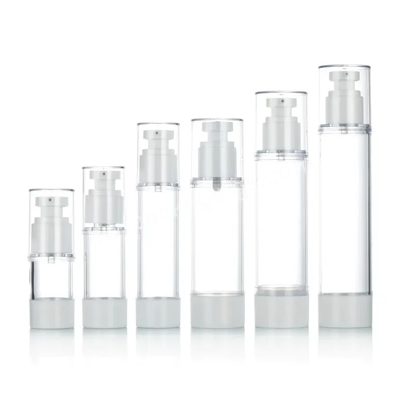15ml 30ml 50ml 80ml 100ml 120ml Cosmetic Clear White Airless Lotion Serum Pump Bottle With Pump Sprayer