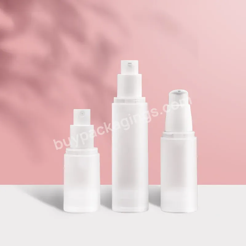 15ml 30ml 50ml 80ml 100ml 1oz 2oz 3oz Round Airless Pump Lotion Bottle 100 Ml