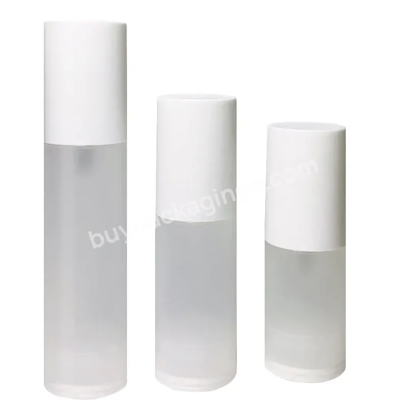 15ml 30ml 50ml 80ml 100ml 1oz 2oz 3oz Round Airless Pump Lotion Bottle 100 Ml