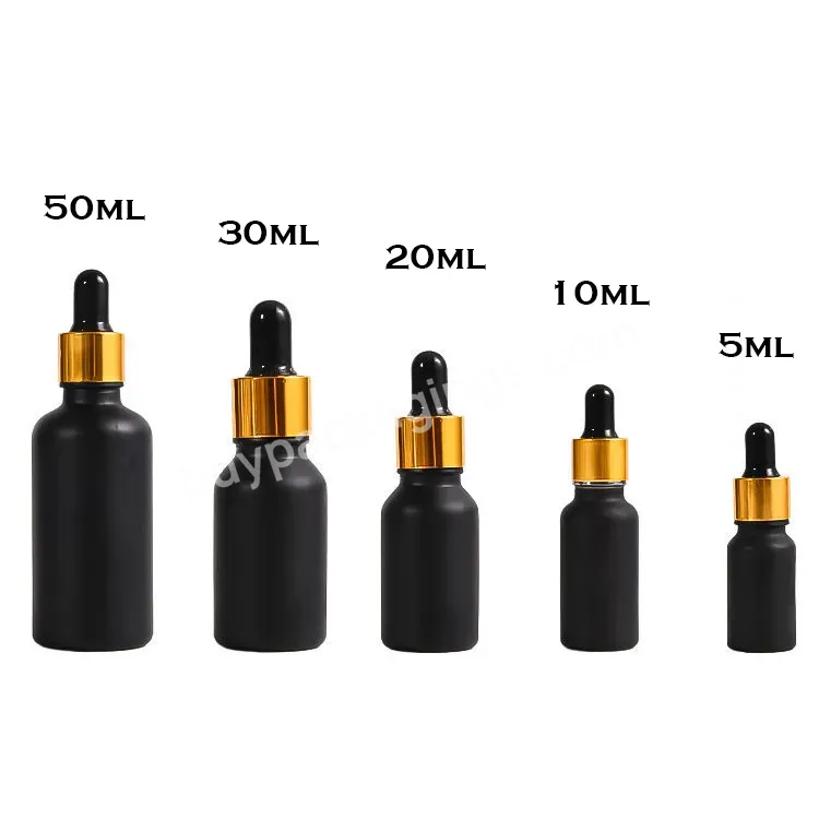 15ml 30ml 50ml Cosmetic Skin Care Essential Oil Essence Packaging Frosted Glass Matte Serum Dropper Bottle With Box