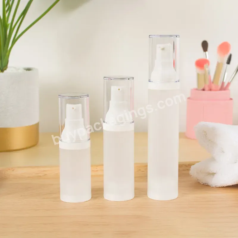 15ml 30ml 50ml Pp White Plastic Cleanser Cosmetic Packaging Custom Body Cream Lotion Bottle